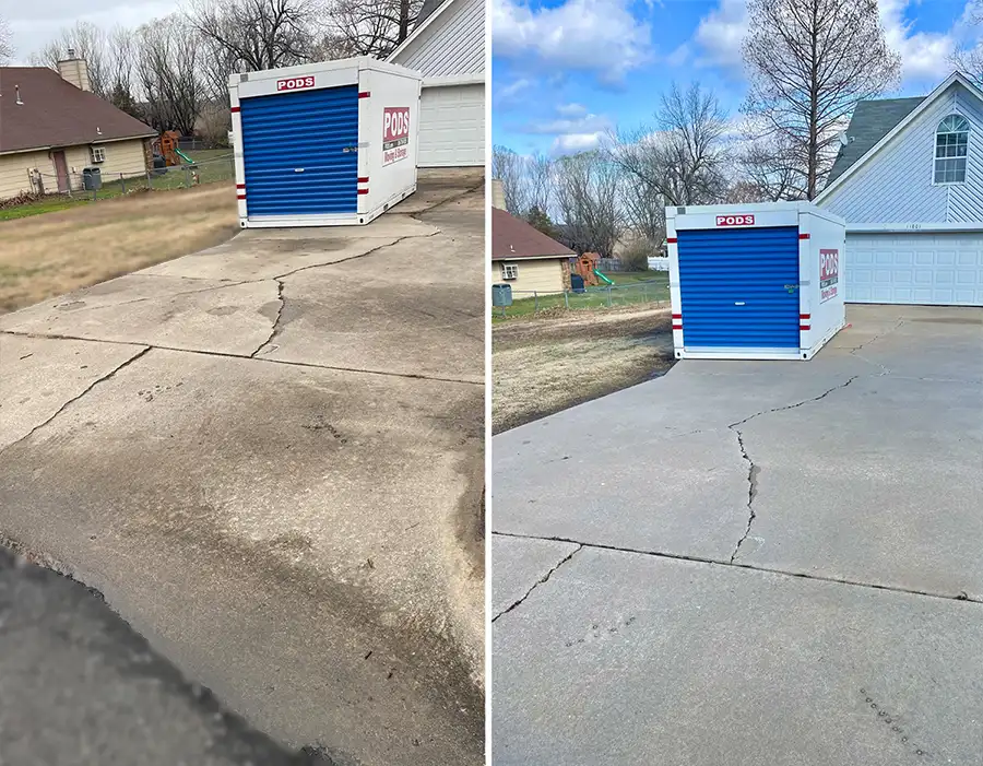 Pressure Washing Driveway Cleaning with Power Washing of Tulsa